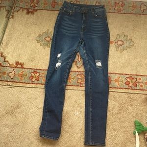 Fashion Nova distressed jeans- size 11/12.